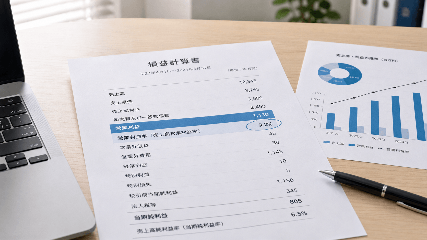 営業利益率は「本業で稼ぐ力」を最もよく表す