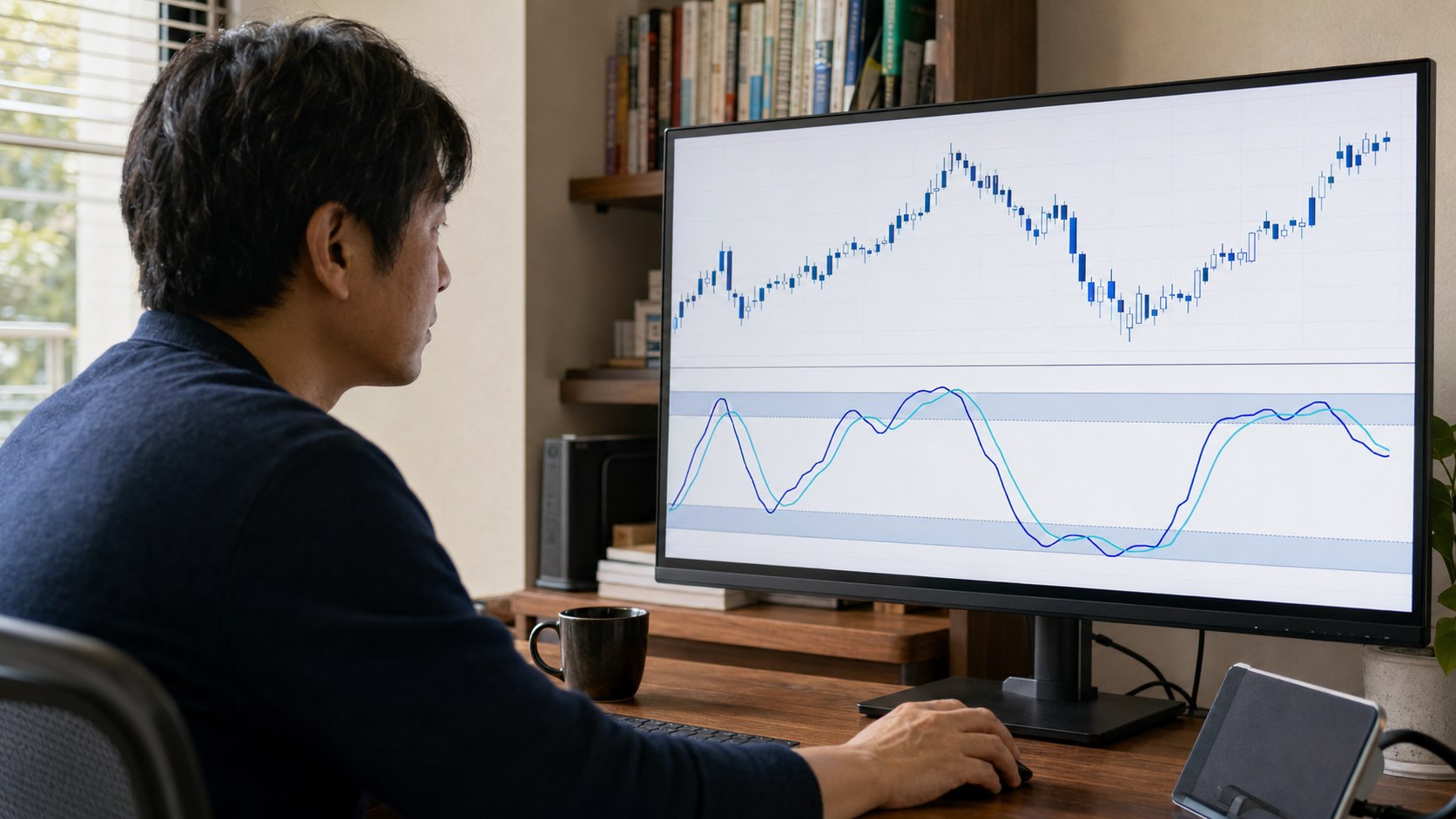ストキャスティクスの見方｜20%・80%と2本線のクロスを読む