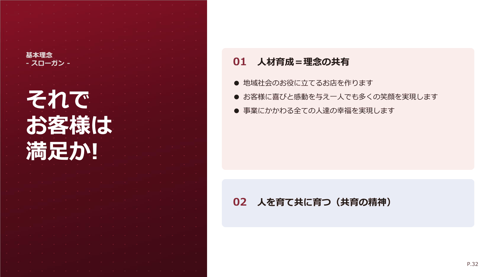 ホリイフードサービスの基本理念と人材育成